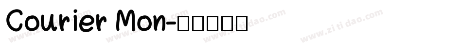 Courier Mon字体转换